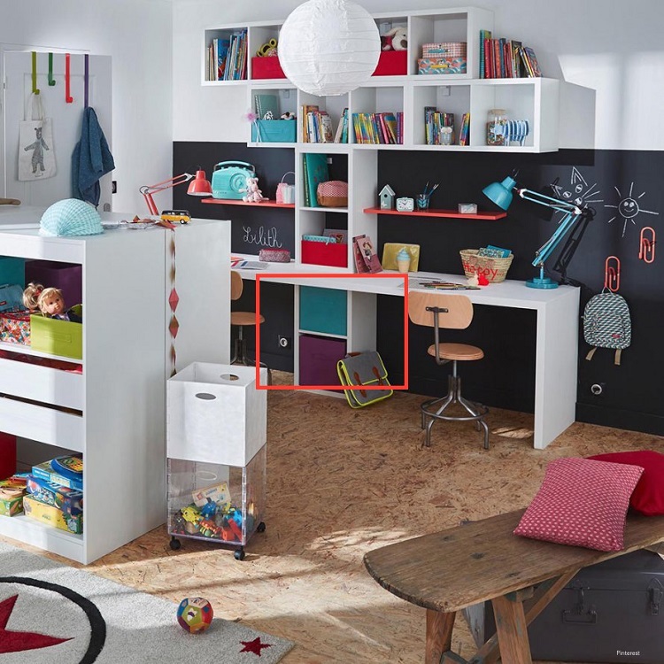 rangement ludique chambre enfant