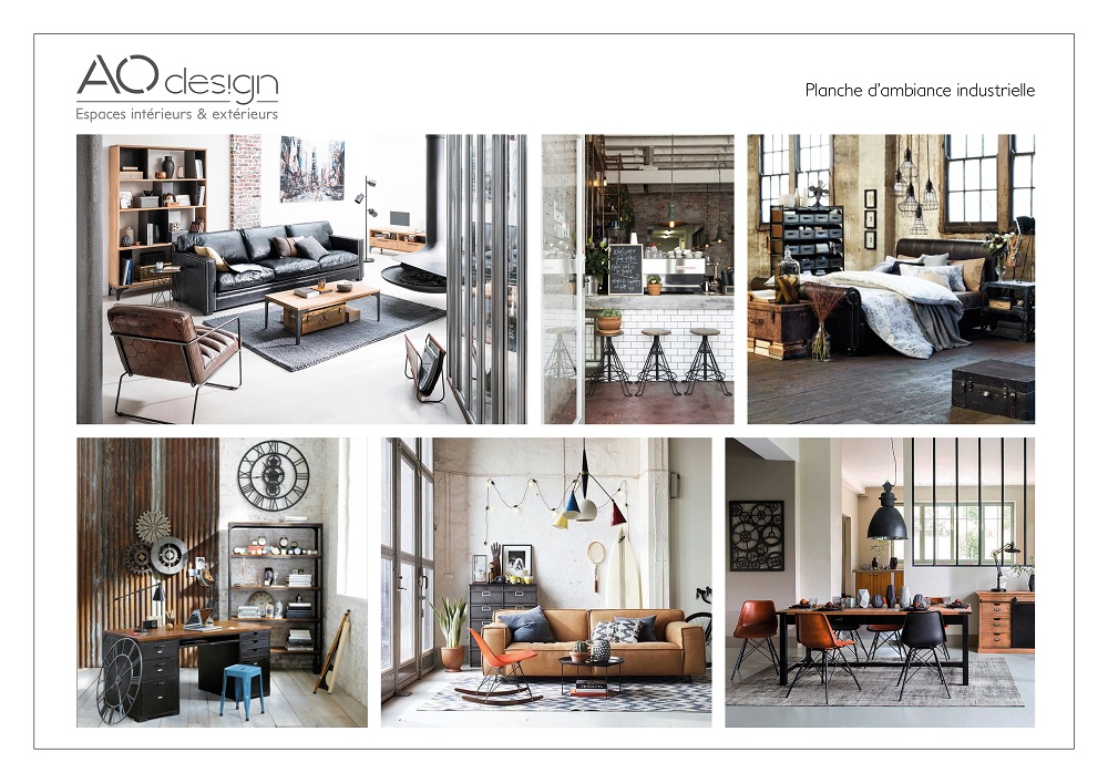 Planche tendance industrielle AO design