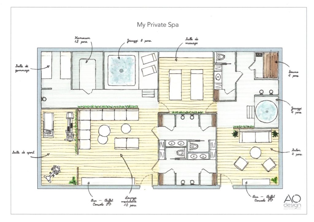 aménagement spa modelisation