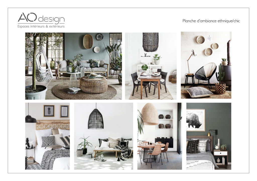 Planche tendance ethnique chic AO design