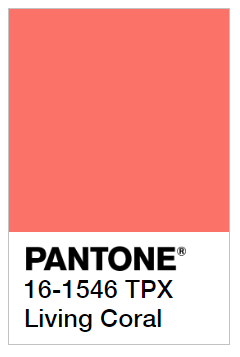 pantone corail