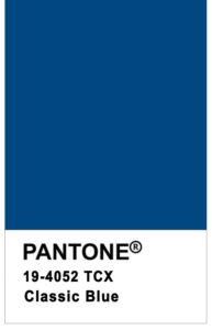 Couleur pantone de l'année 2020 : le classic blue