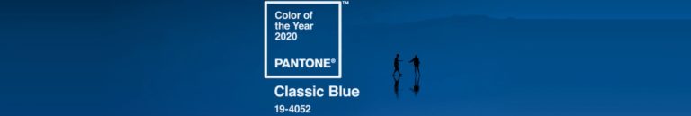Couleur pantone de l'année 2020 : Classic blue